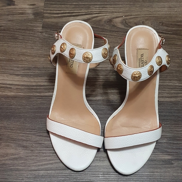 Valentino Garavani Shoes - Valentino sandals with gold detail 39